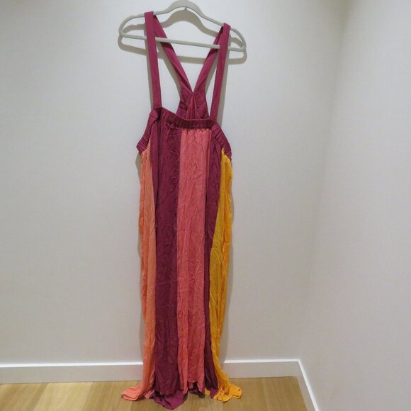 LANE BRYANT Halter Colorblock Maxi Dress in Anemone Bright Stretch 26-28 NWT - Picture 2 of 14